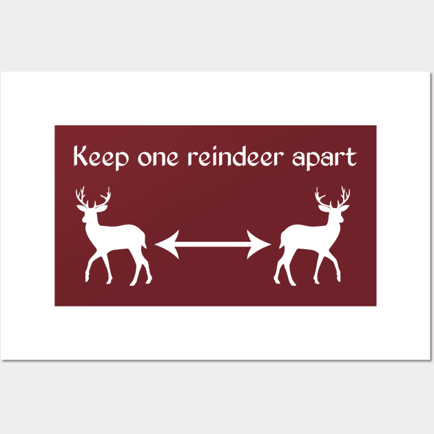 Keep One Reindeer Apart Wall Art by nimazu